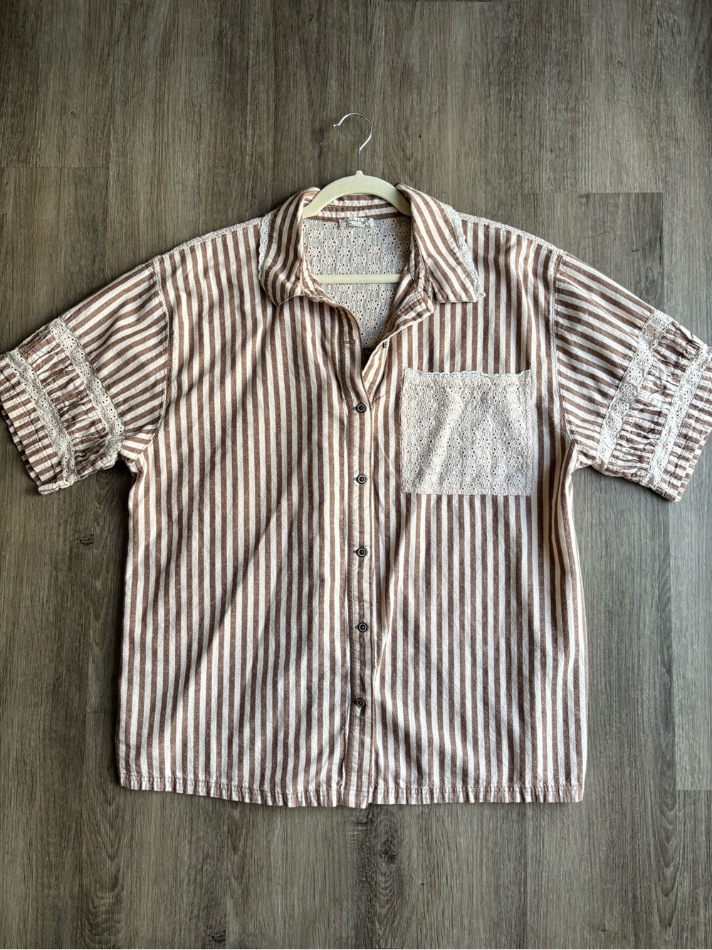 Free PeopleClear Skies Lounge Shirt Medium - Picture 4 of 10
